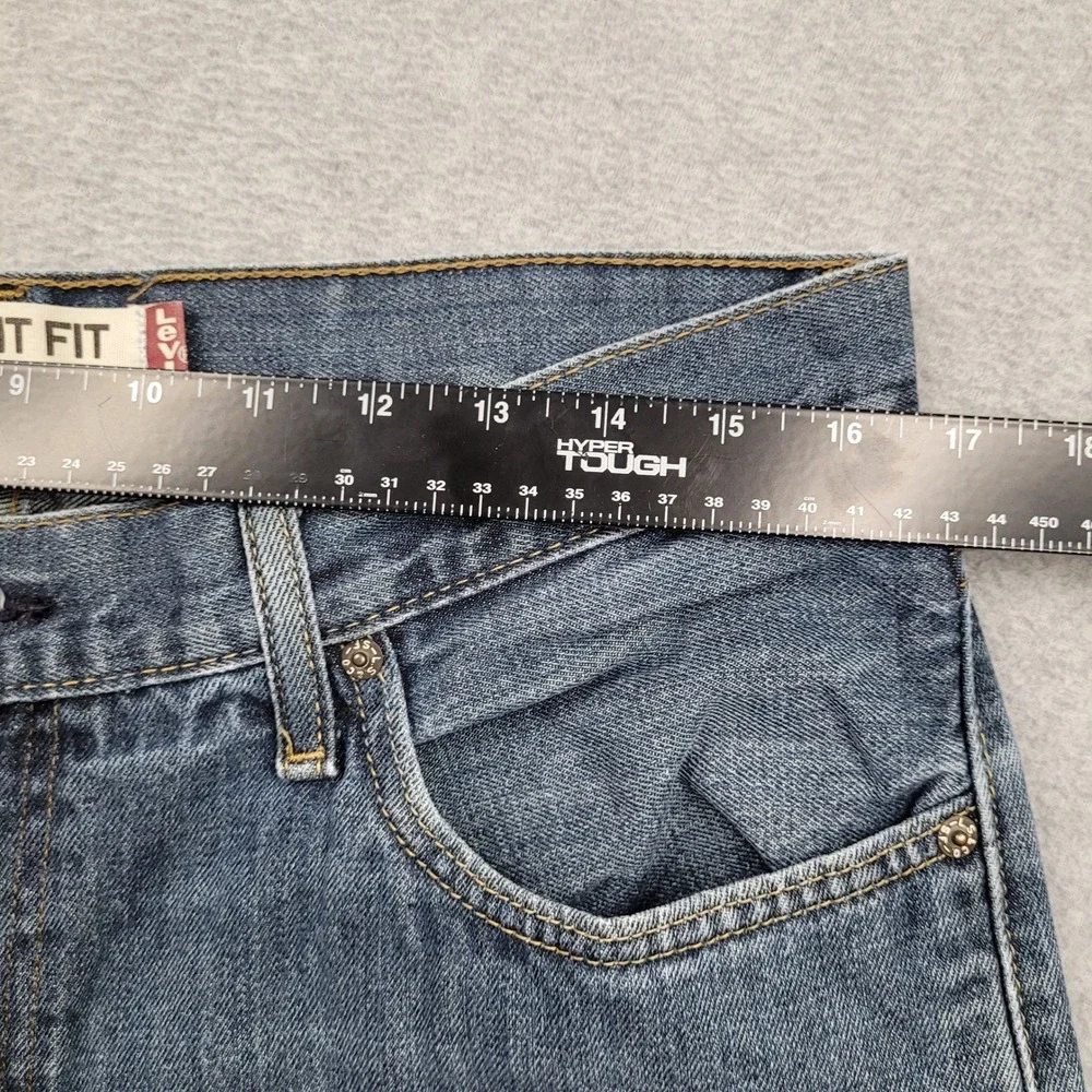 Levi's 505 Straight‎ Fit Jeans Mens 34x30 Blue Denim Classic Casual Cotton Y2K